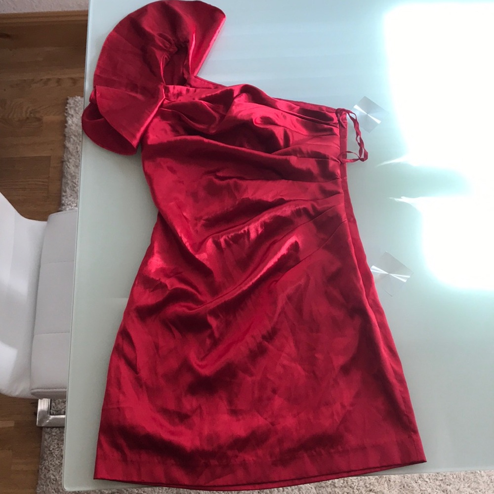 Red cocktail dress